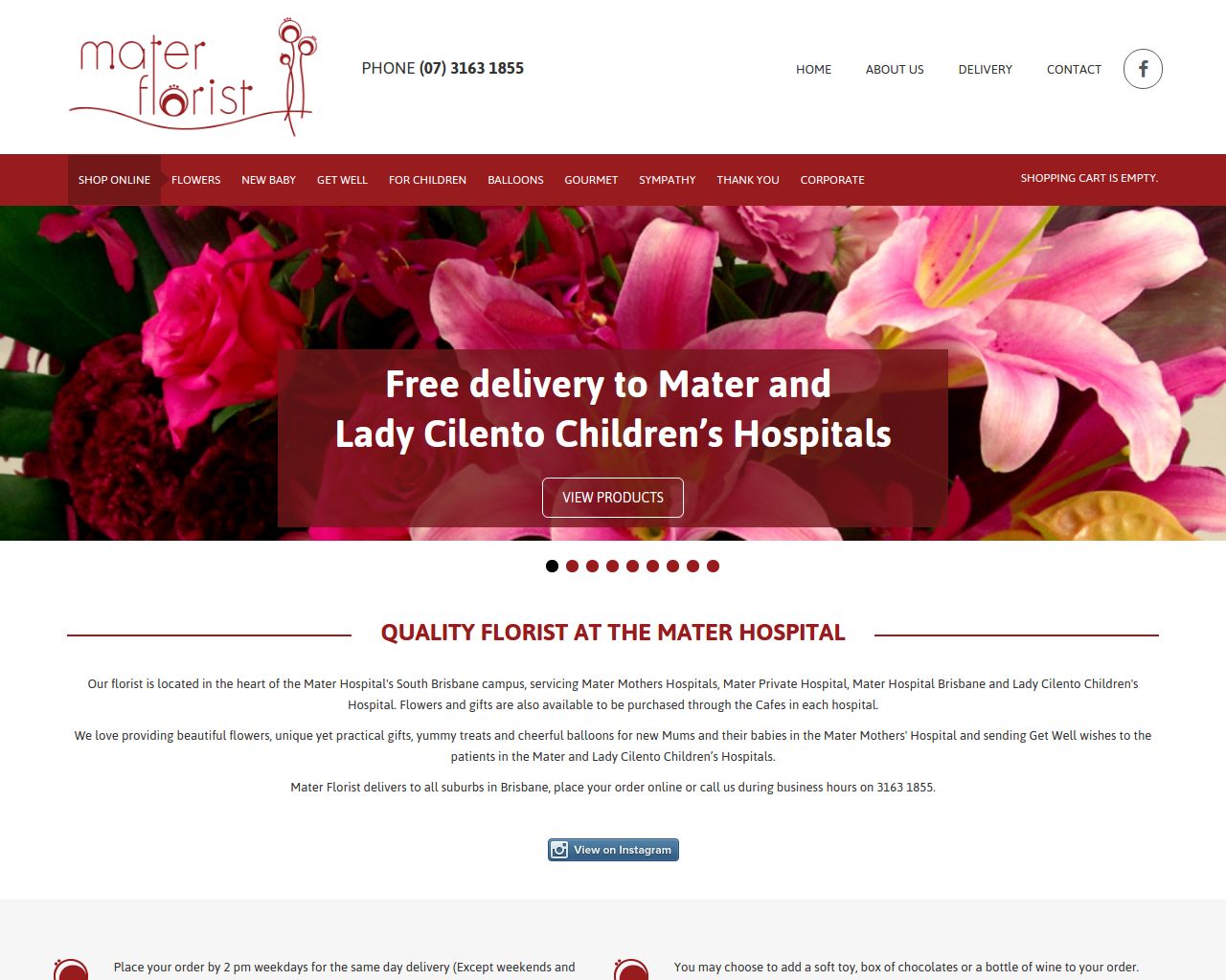 Mater Misericordiae South Brisban Qld Merchant Details Website Mater Florist